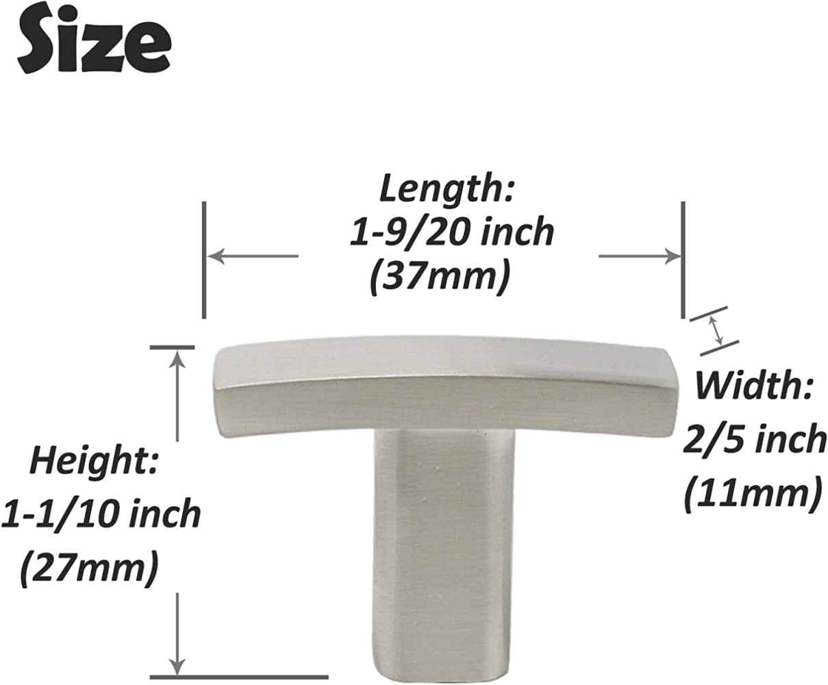 1.2-in. x 1.1-in. Stainless Steel Cabinet Cabinet Knob In Brushed Nickel