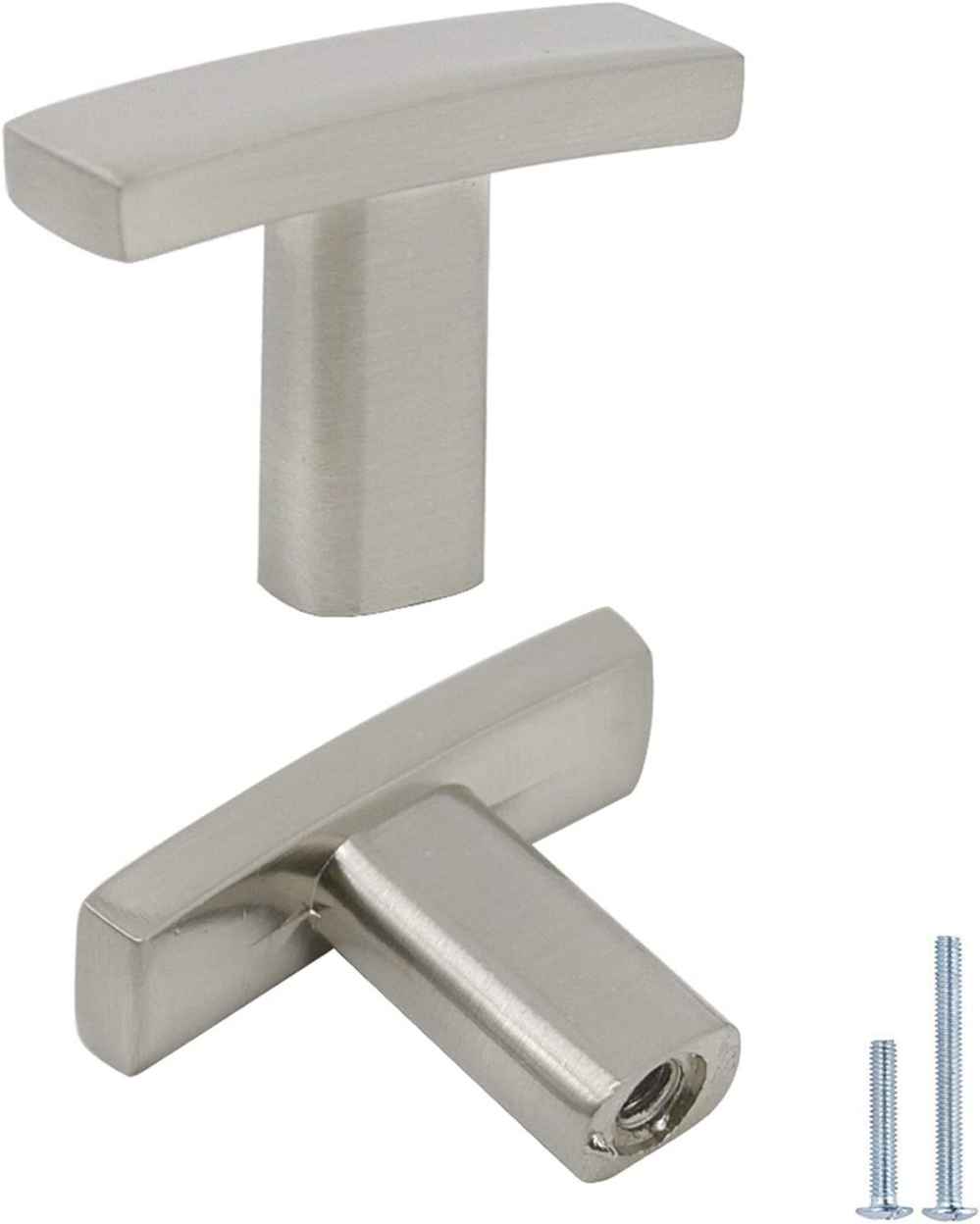 1.2-in. x 1.1-in. Stainless Steel Cabinet Cabinet Knob In Brushed Nickel