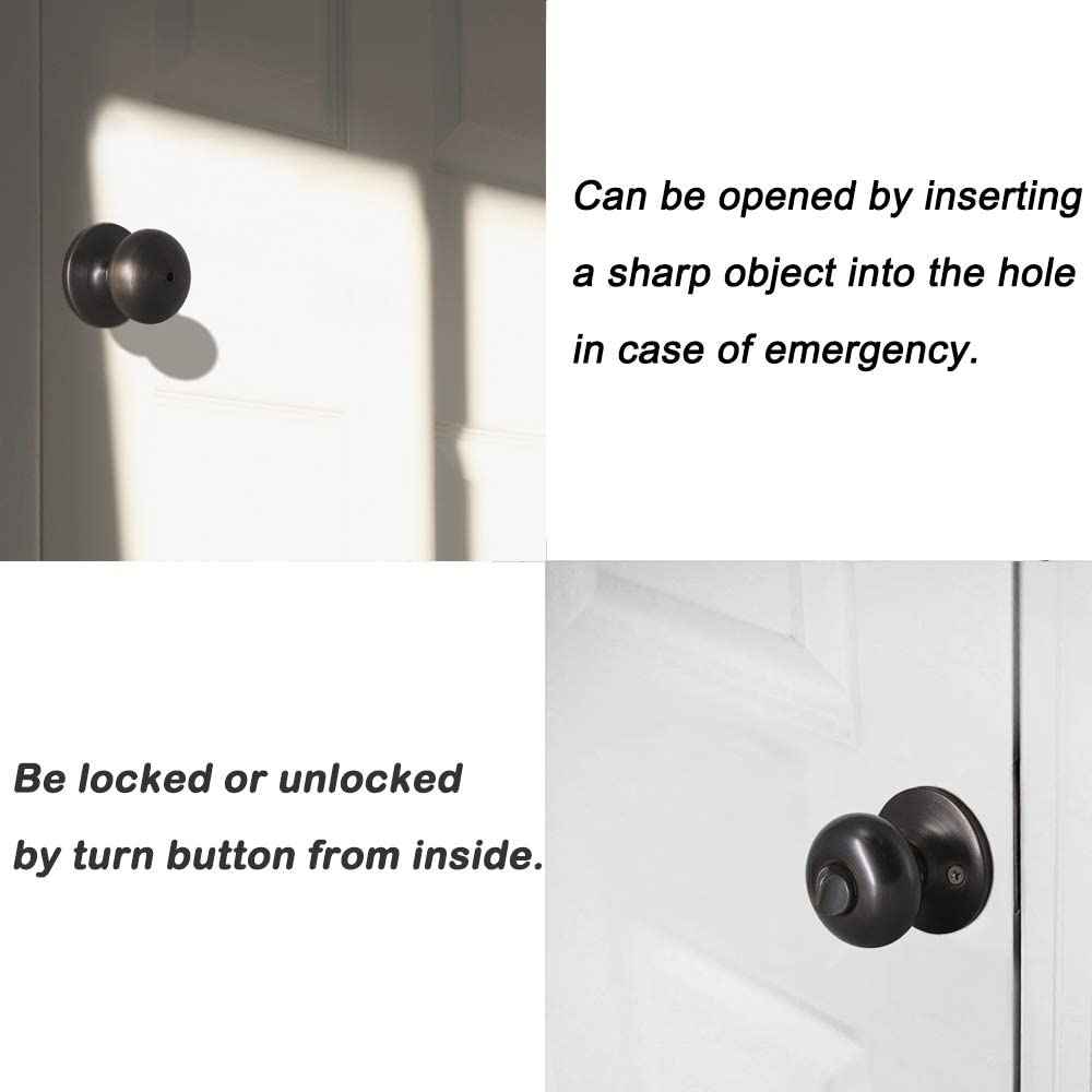2.56-in. x 0.04-in. Stainless Steel Door Door Lock In Oil Rubbed Bronze