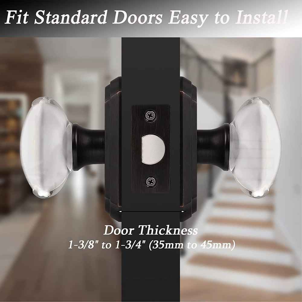 2.7-in. x 0.04-in. Zinc Alloy Door Door Lock In Oil Rubbed Bronze