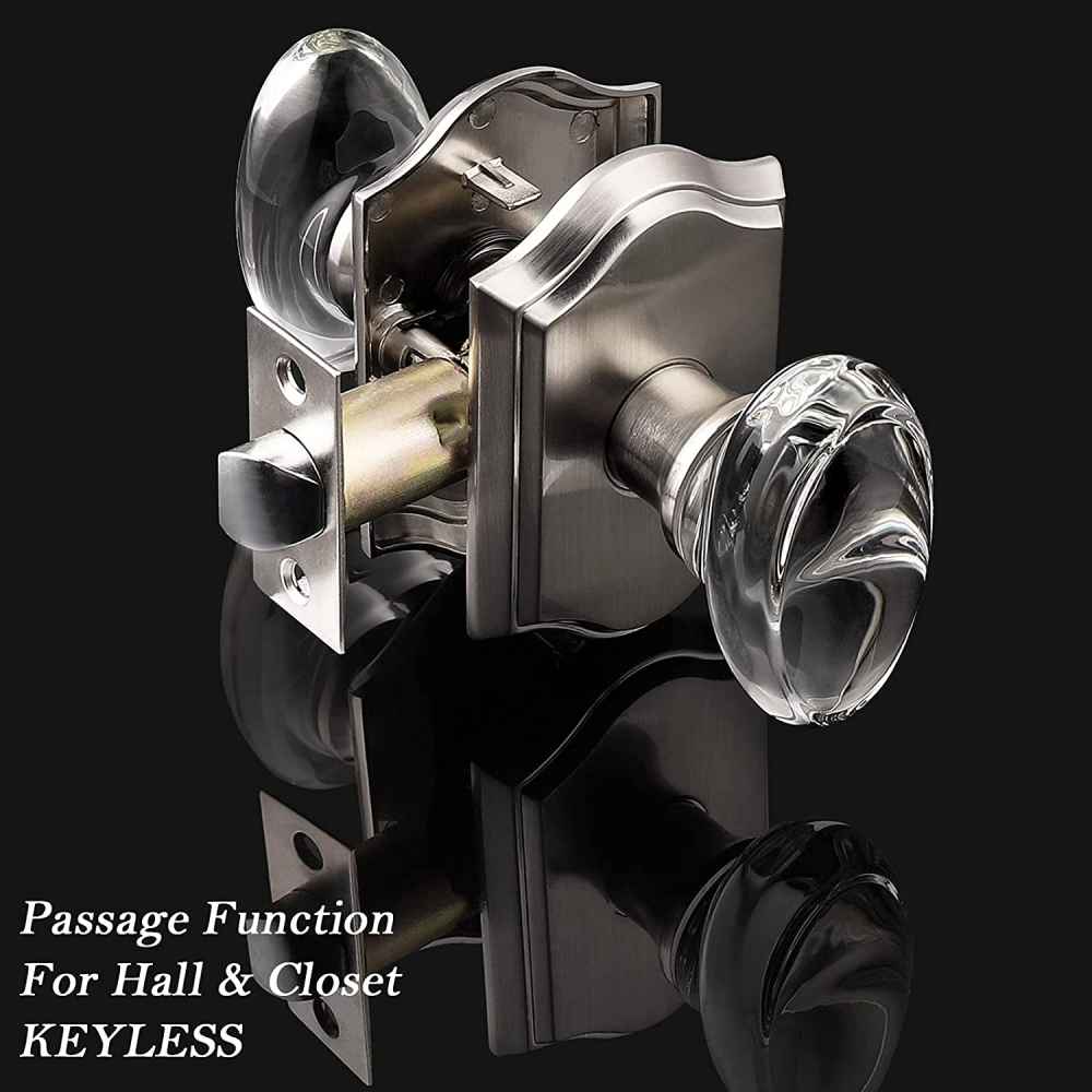 2.7-in. x 0.04-in. Zinc Alloy Door Door Lock In Brushed Nickel