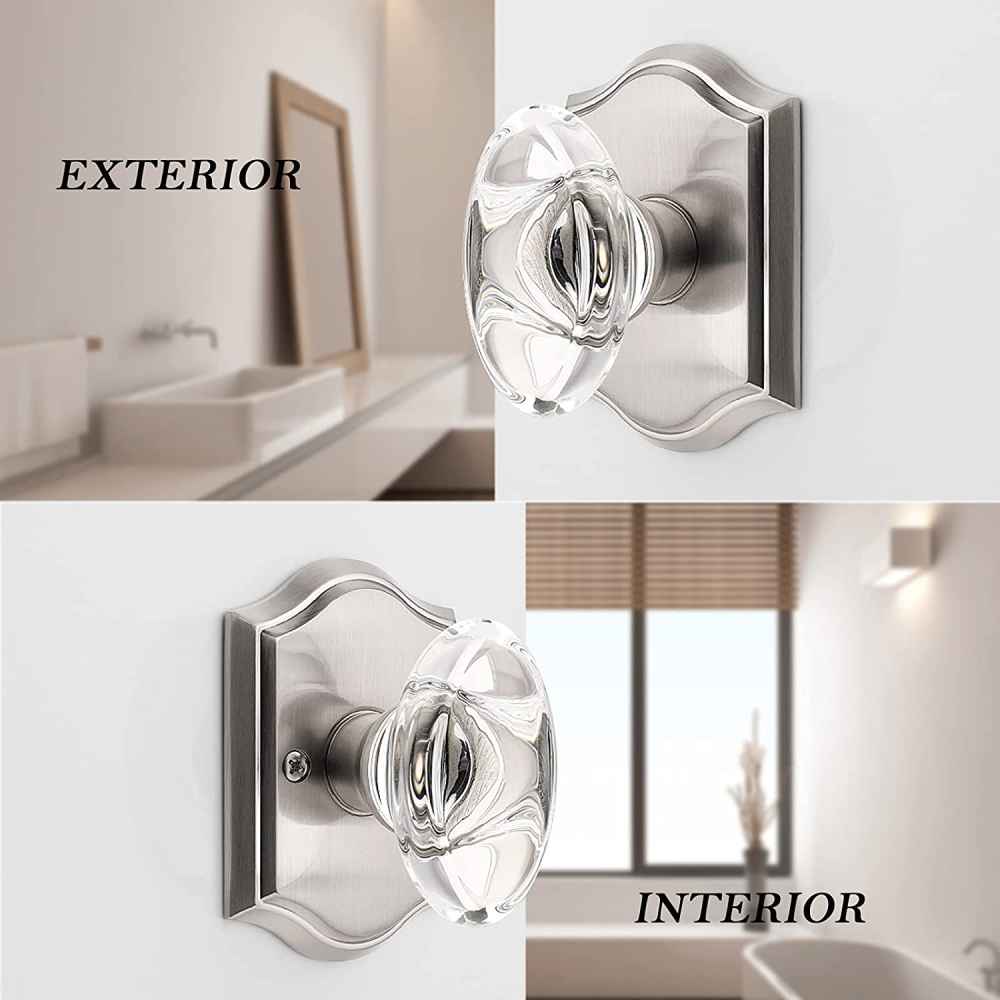 2.7-in. x 0.04-in. Zinc Alloy Door Door Lock In Brushed Nickel