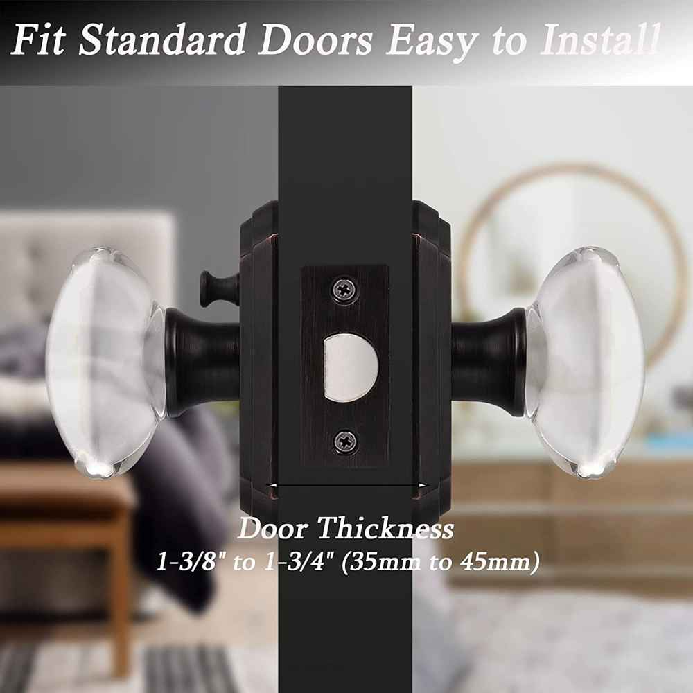 2.7-in. x 0.04-in. Zinc Alloy Door Door Lock In Oil Rubbed Bronze