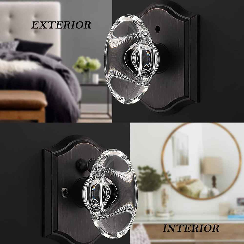 2.7-in. x 0.04-in. Zinc Alloy Door Door Lock In Oil Rubbed Bronze