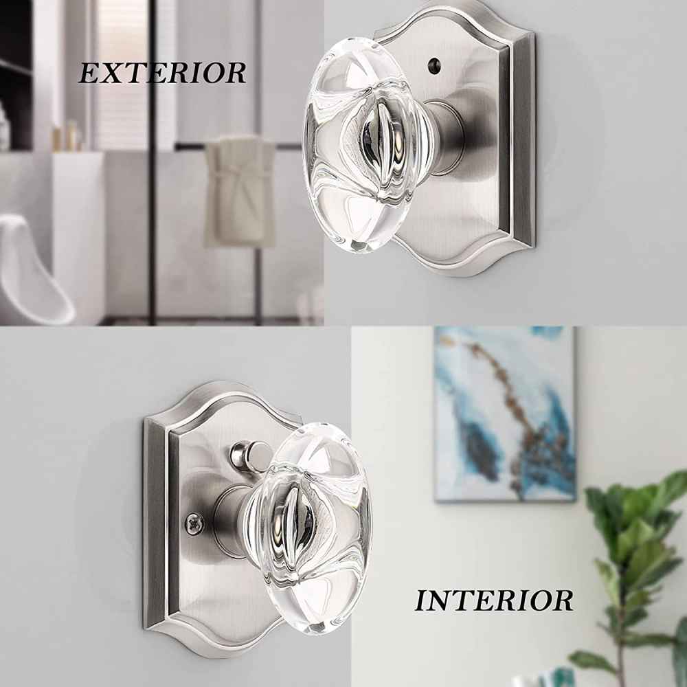 2.7-in. x 0.04-in. Zinc Alloy Door Door Lock In Brushed Nickel