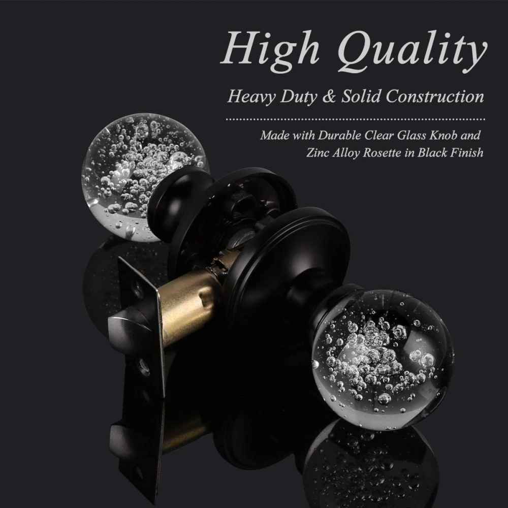 2.55-in. x 0.04-in. Zinc Alloy Door Door Lock In Black