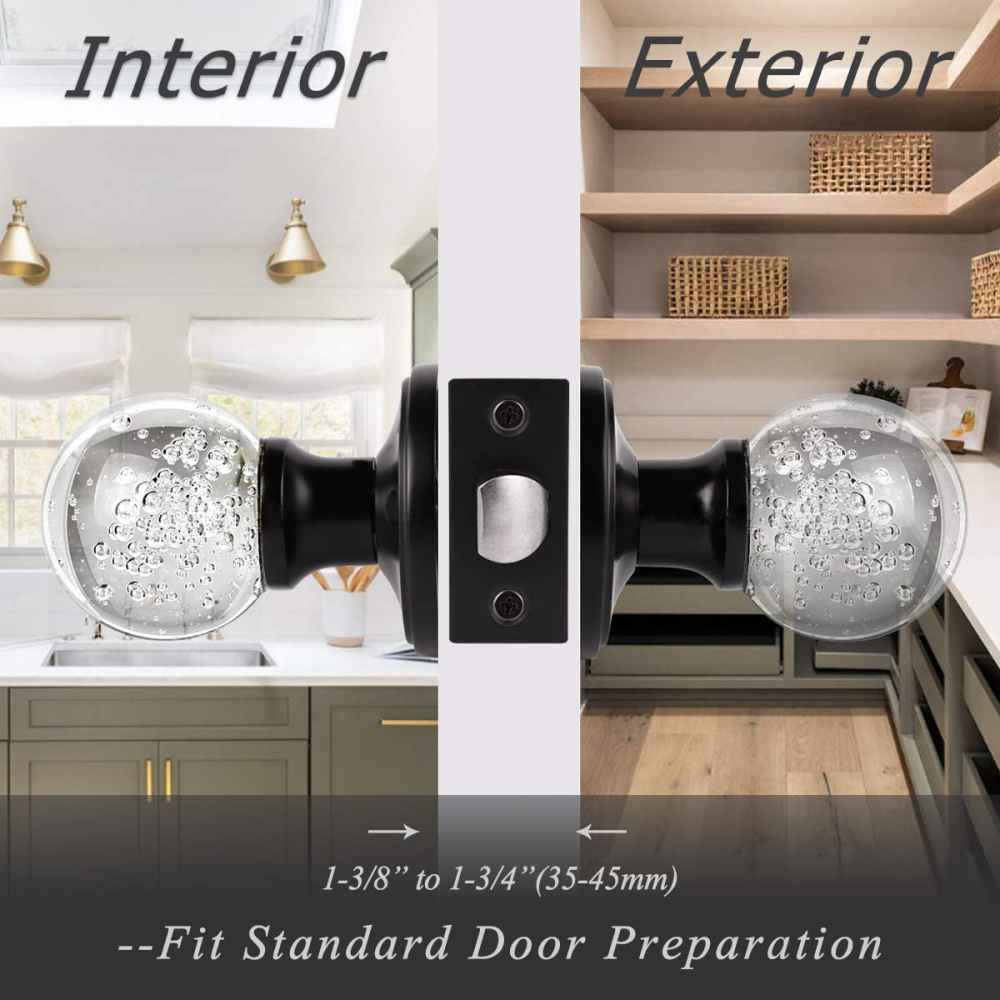 2.55-in. x 0.04-in. Zinc Alloy Door Door Lock In Black