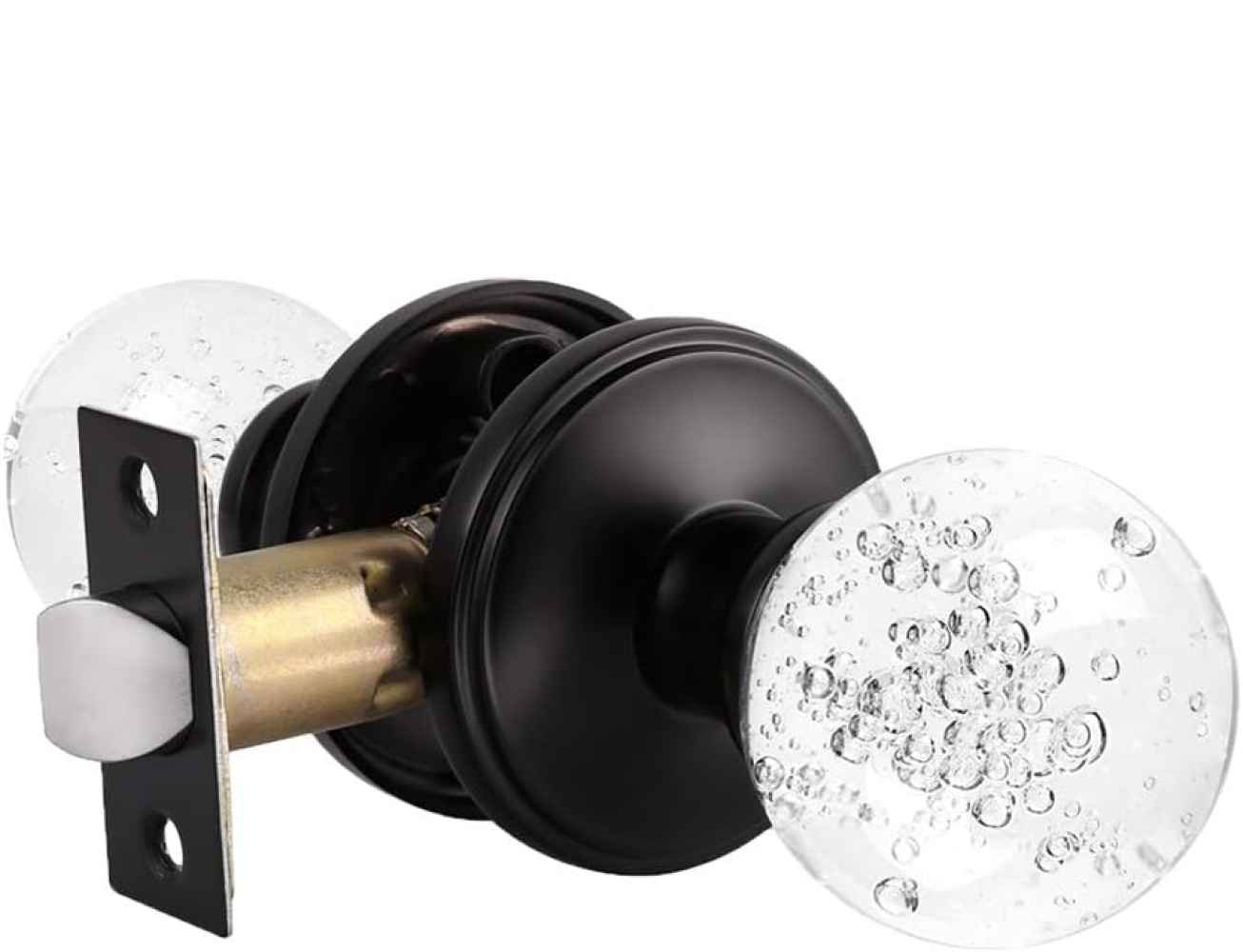 2.55-in. x 0.04-in. Zinc Alloy Door Door Lock In Black