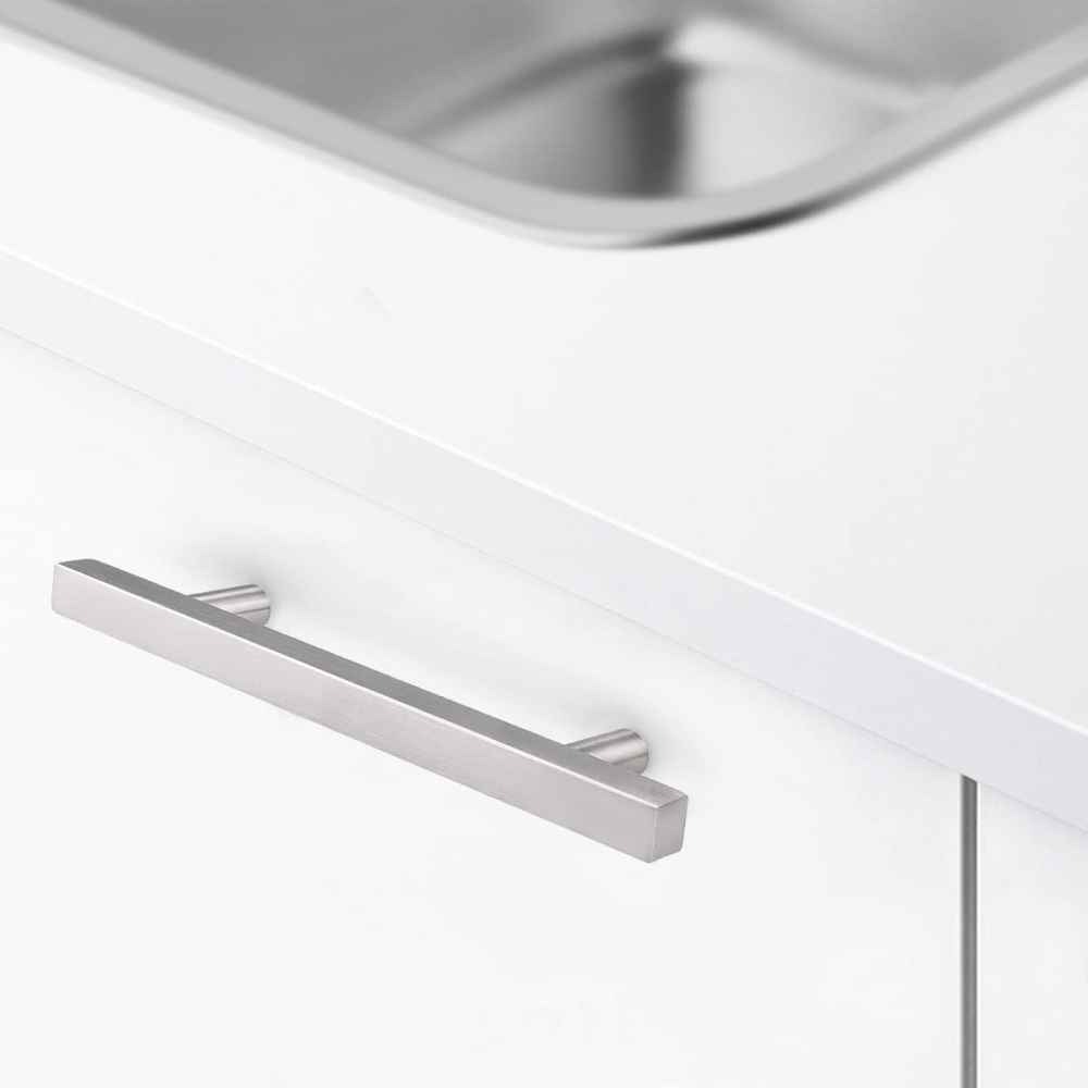 6.3-in. x 1.3-in. Stainless Steel Cabinet Cabinet Handle In Brushed Nickel