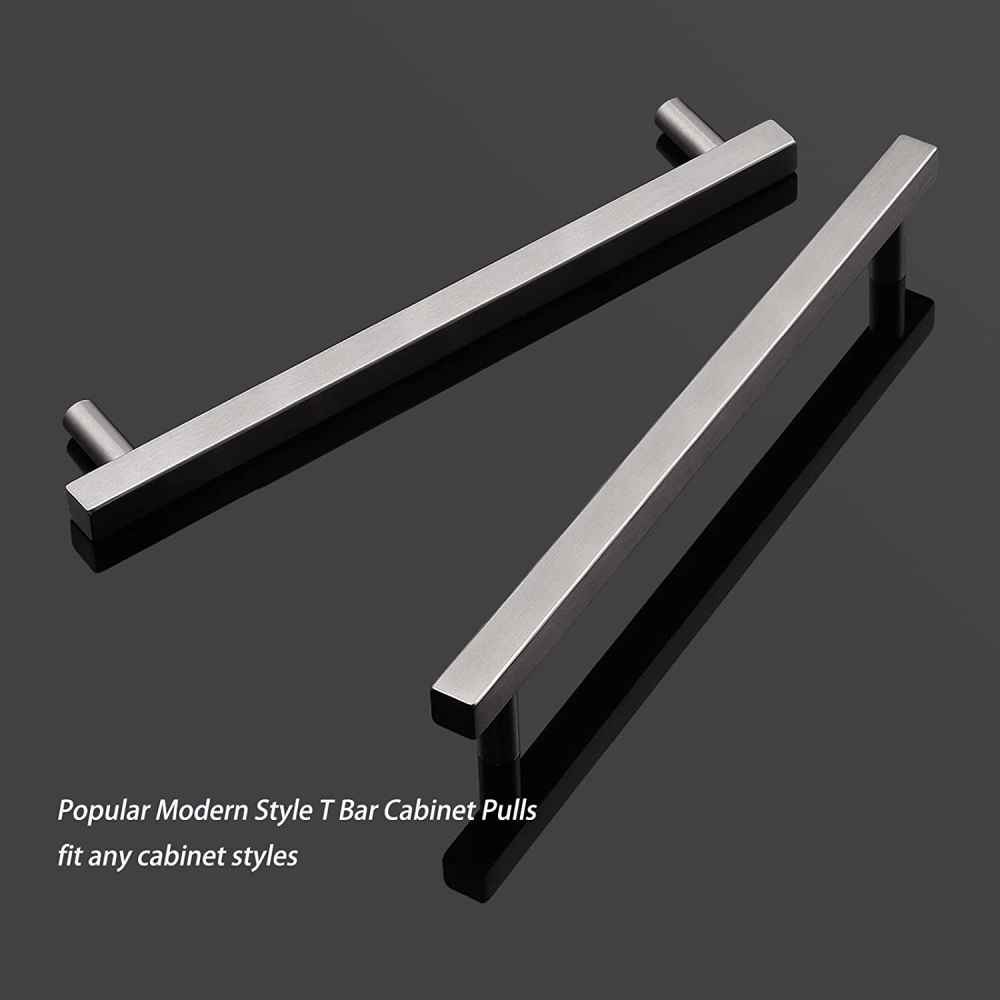 10-in. x 0.47-in. Stainless Steel Cabinet Cabinet Handle In Brushed Nickel