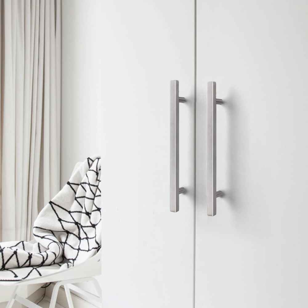 10-in. x 0.47-in. Stainless Steel Cabinet Cabinet Handle In Brushed Nickel