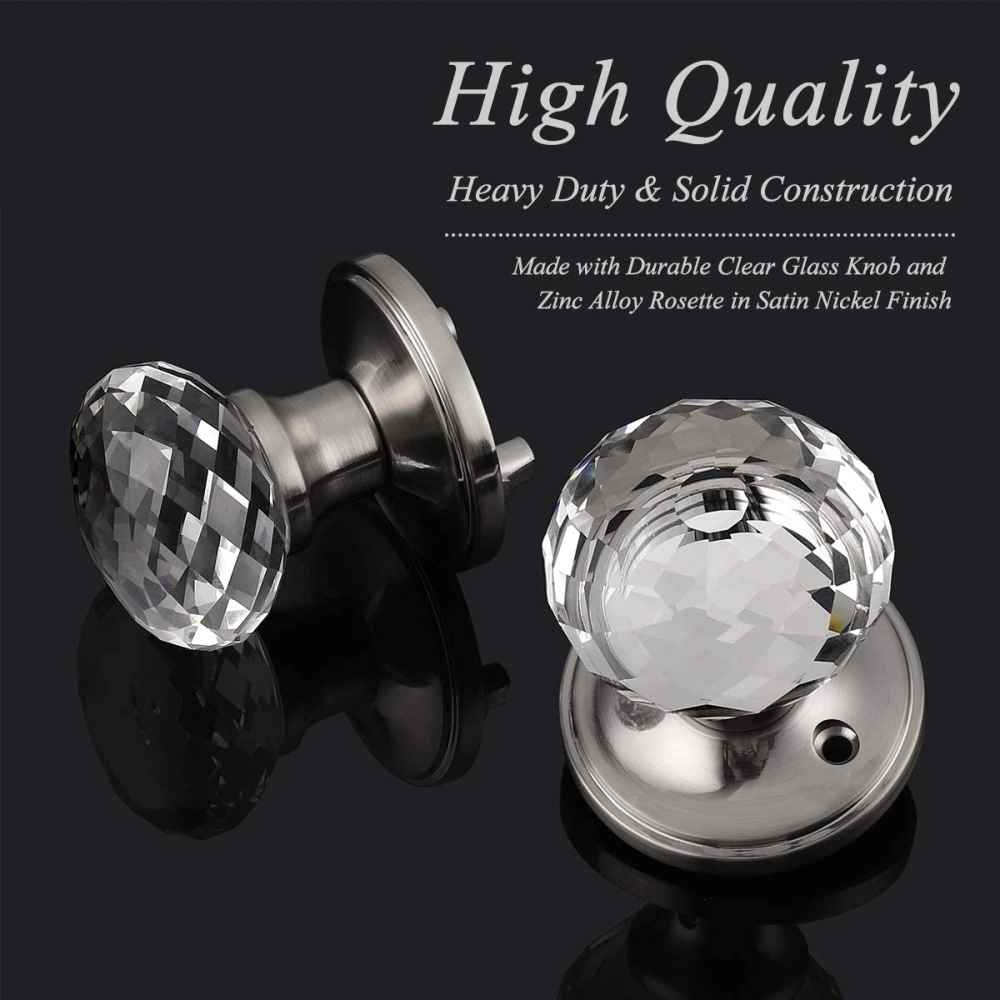 2.7-in. x 0.04-in. Zinc Alloy Door Door Lock In Brushed Nickel