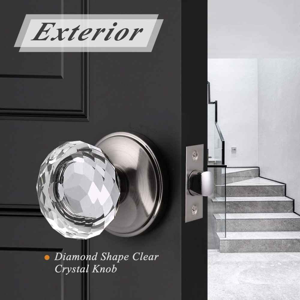 2.7-in. x 0.04-in. Zinc Alloy Door Door Lock In Brushed Nickel