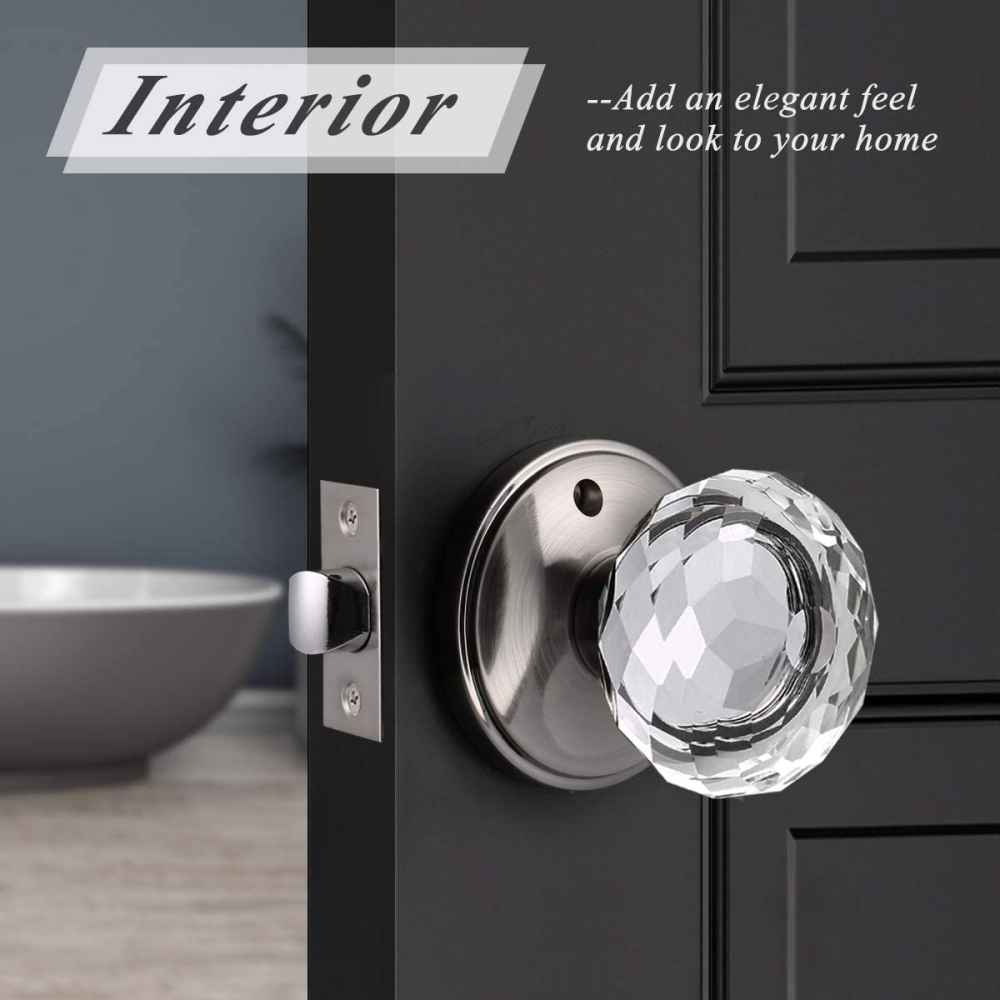 2.7-in. x 0.04-in. Zinc Alloy Door Door Lock In Brushed Nickel