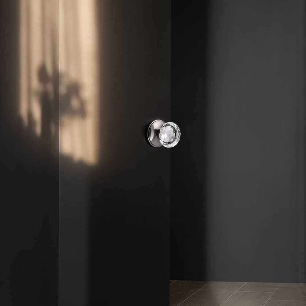 2.55-in. x 0.04-in. Stainless Steel Door Door Knob In Brushed Nickel