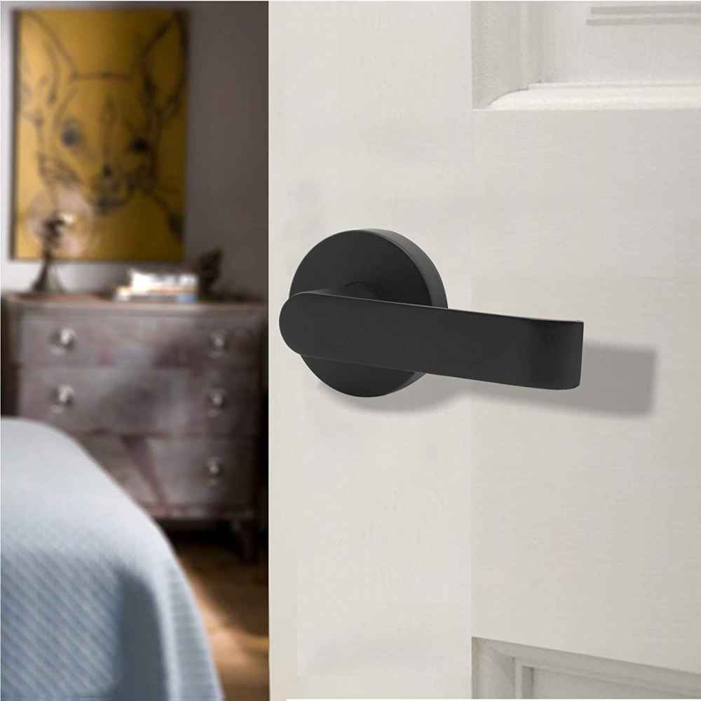 4.84-in. x 1.5-in. Zinc Alloy Door Door Lock In Black