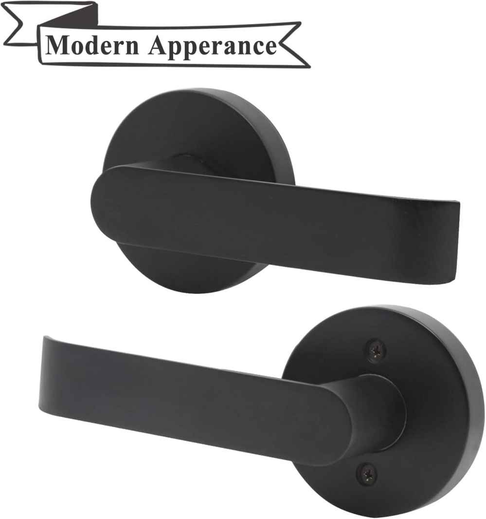 4.84-in. x 1.5-in. Zinc Alloy Door Door Lock In Black