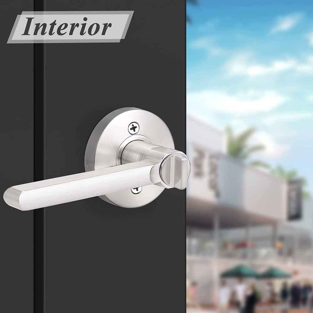 2.5-in. x 1.5-in. Stainless Steel Door Door Lock In Brushed Nickel