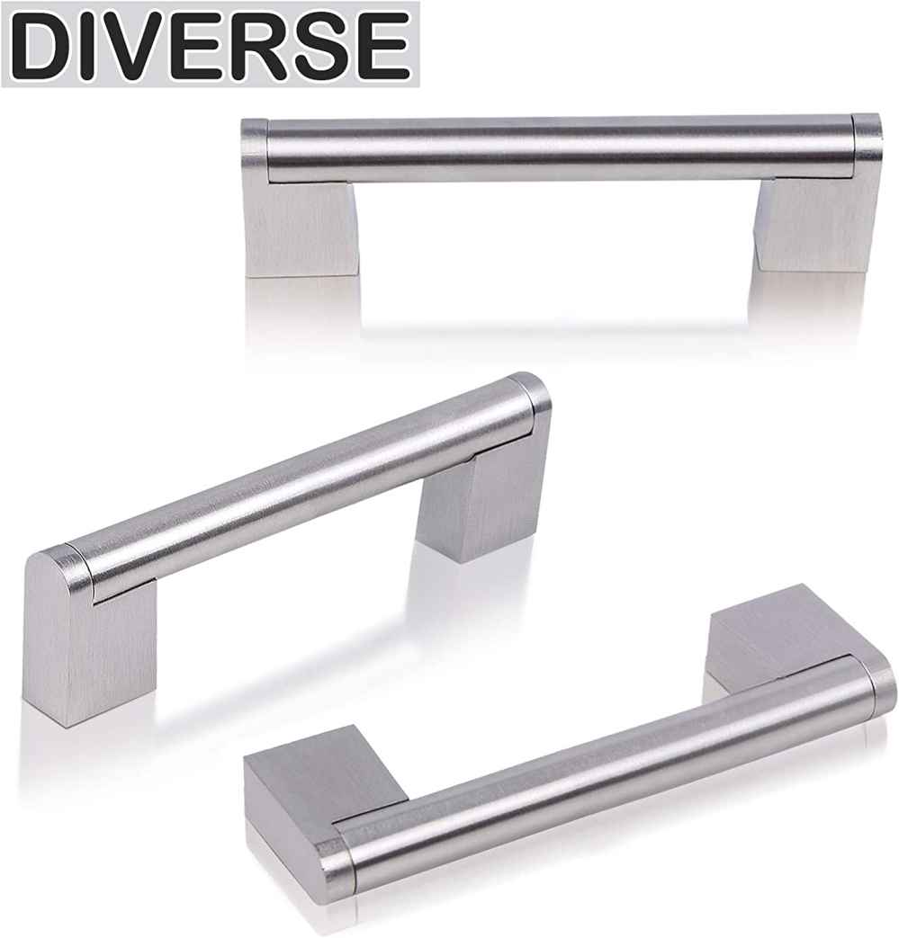 5.2-in. x 1.2-in. Stainless Steel Cabinet Cabinet Handle In Brushed Nickel