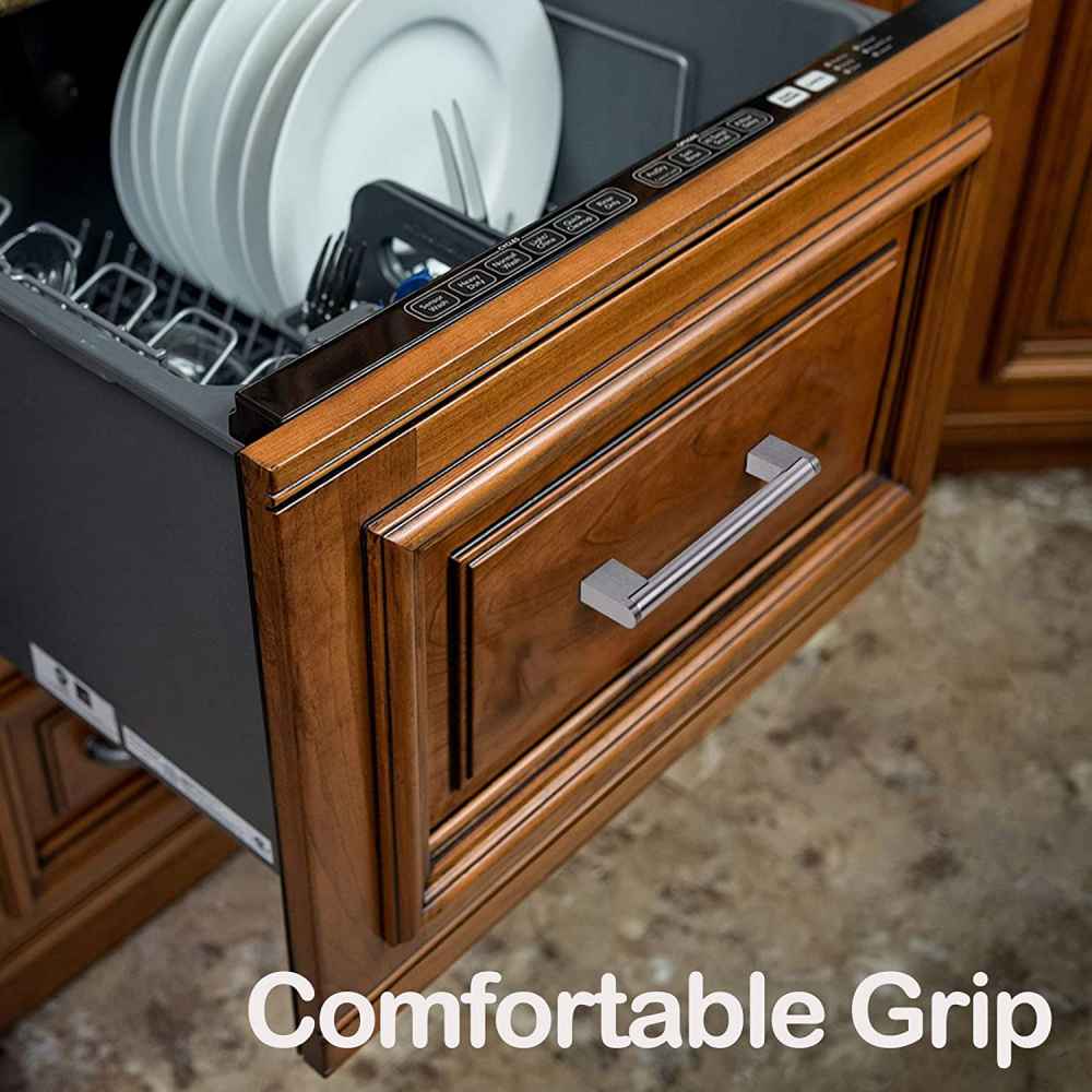 5.2-in. x 1.2-in. Stainless Steel Cabinet Cabinet Handle In Brushed Nickel