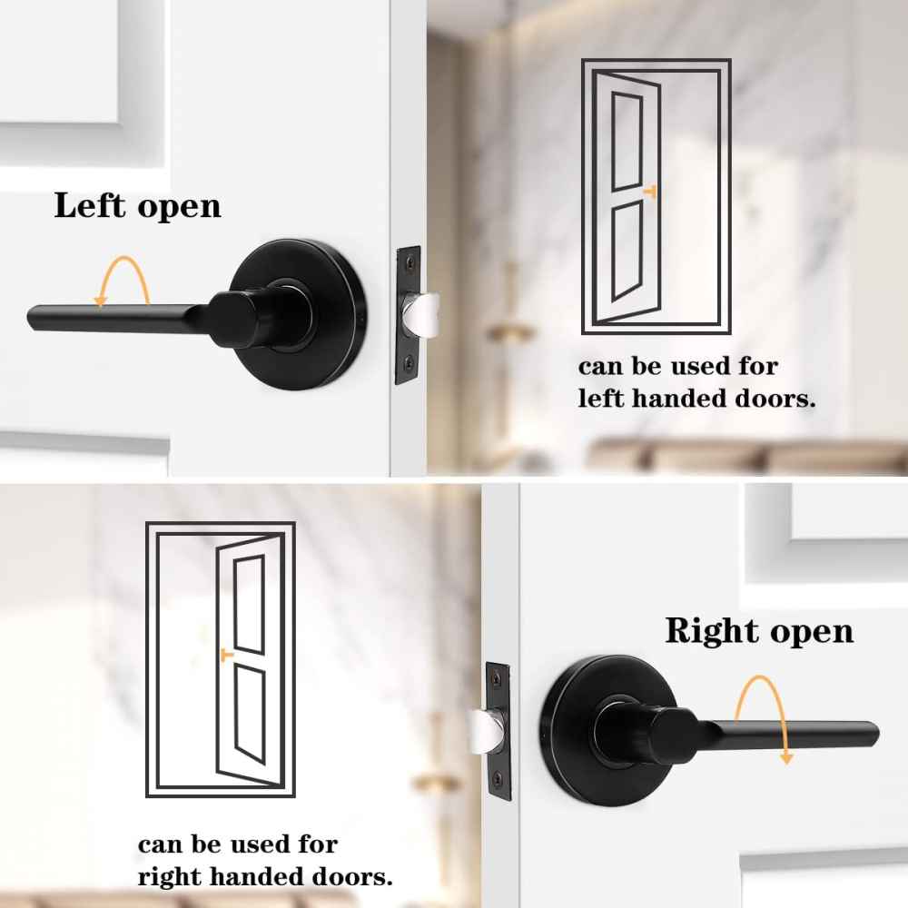 5-in. x 0.03-in. Stainless Steel Door Door Lock In Black