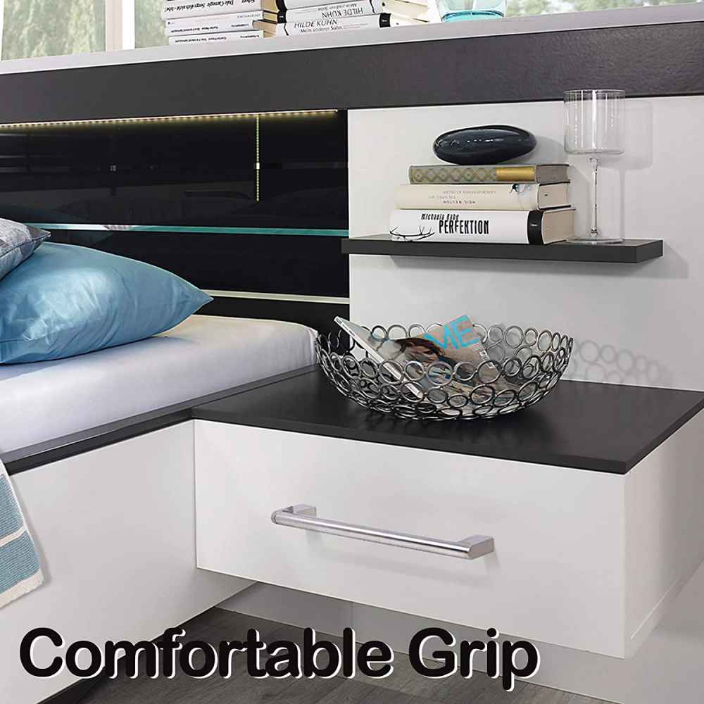 9-in. x 1.2-in. Stainless Steel Cabinet Cabinet Handle In Brushed Nickel