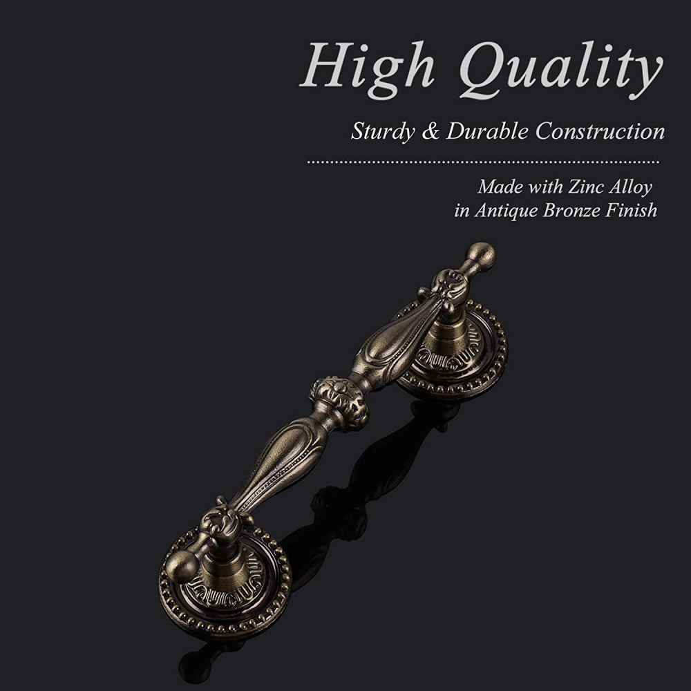 5-in. x 1.3-in. Zinc Alloy Cabinet Cabinet Handle In Antique Bronze
