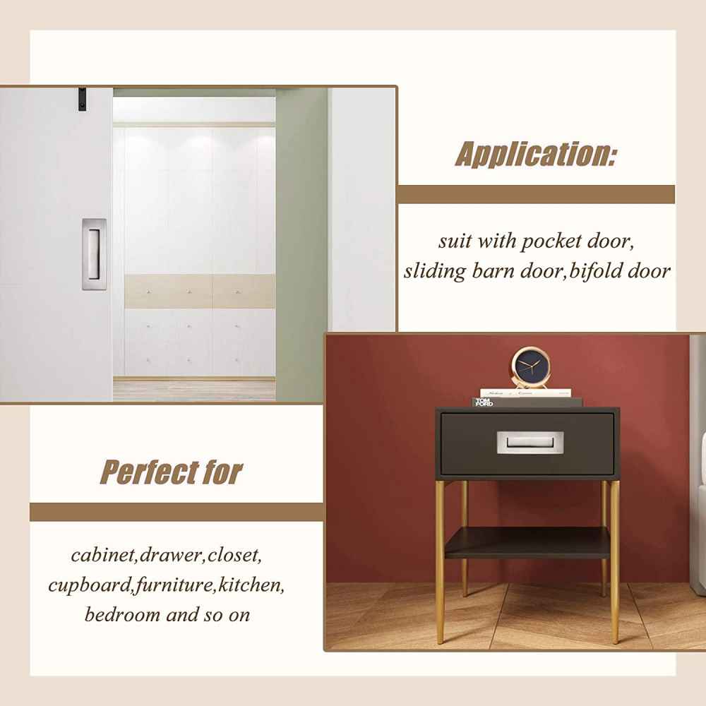 2-in. x 6-in. Stainless Steel Cabinet Cabinet Handle In Brushed Nickel