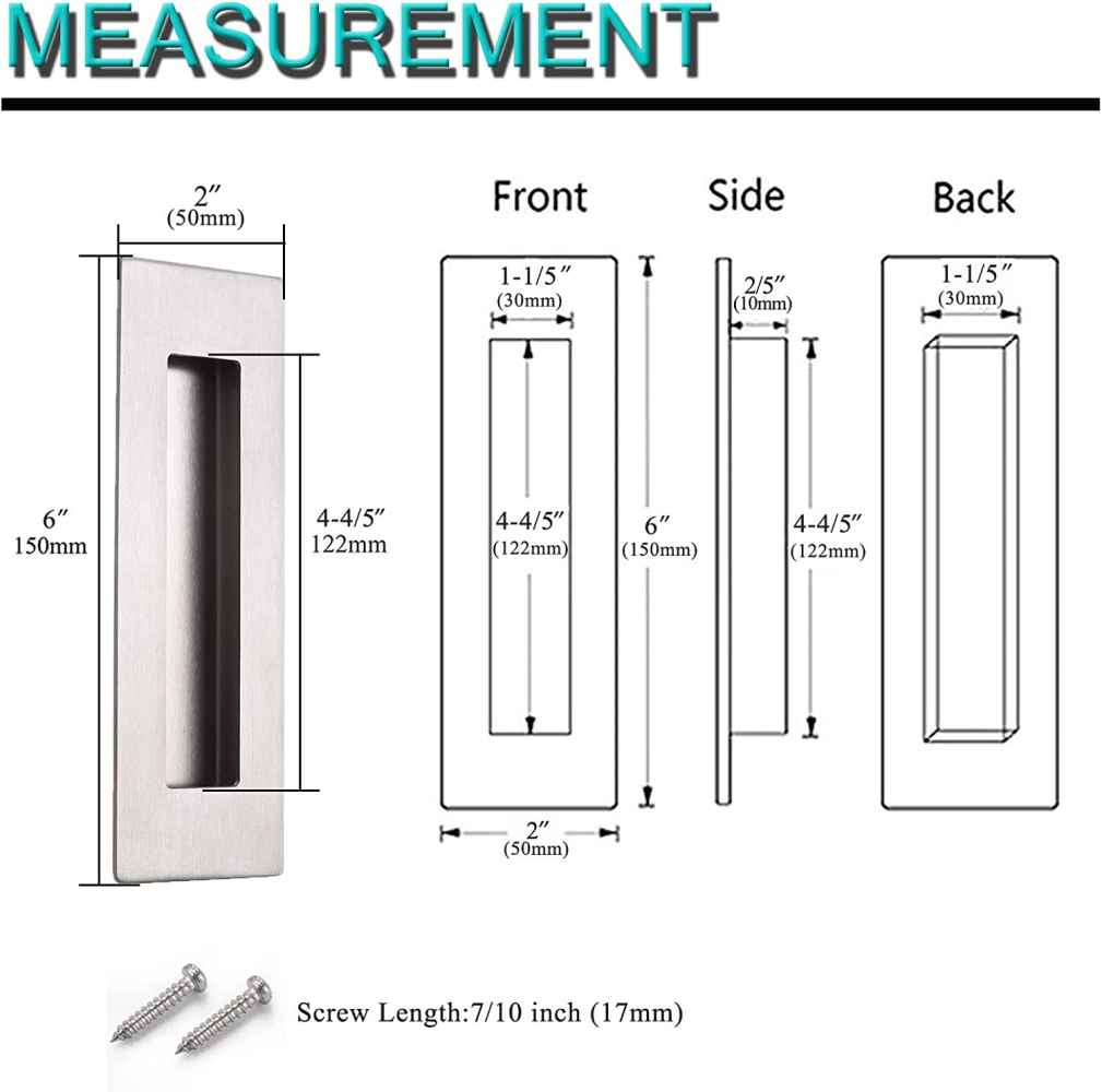 2-in. x 6-in. Stainless Steel Cabinet Cabinet Handle In Brushed Nickel