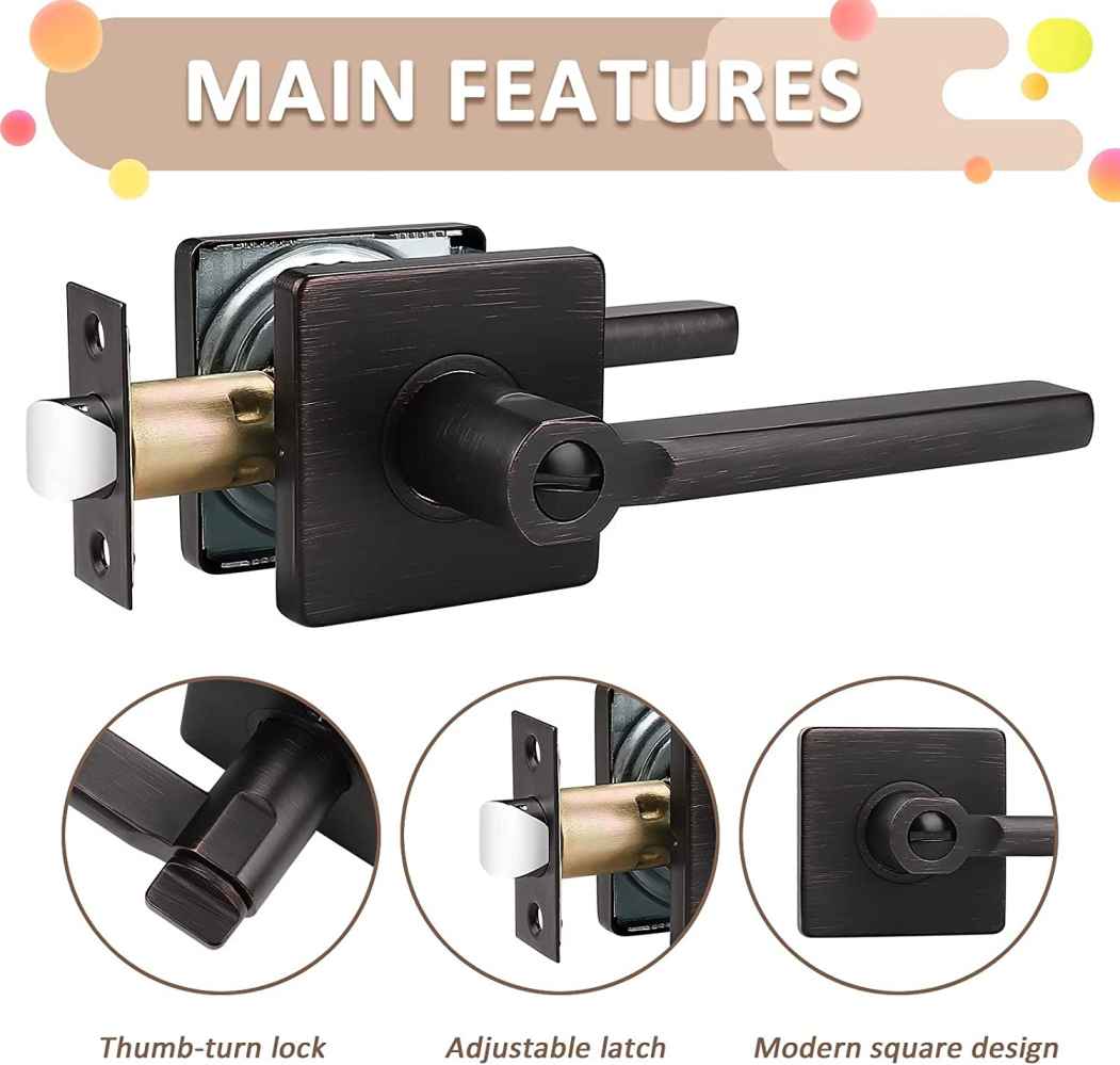 5-in. x 0.03-in. Stainless Steel Door Door Lock In Oil Rubbed Bronze