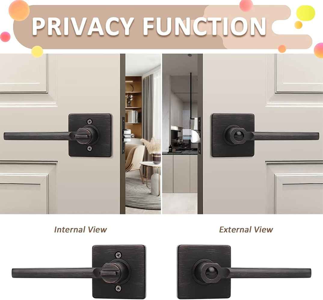 5-in. x 0.03-in. Stainless Steel Door Door Lock In Oil Rubbed Bronze