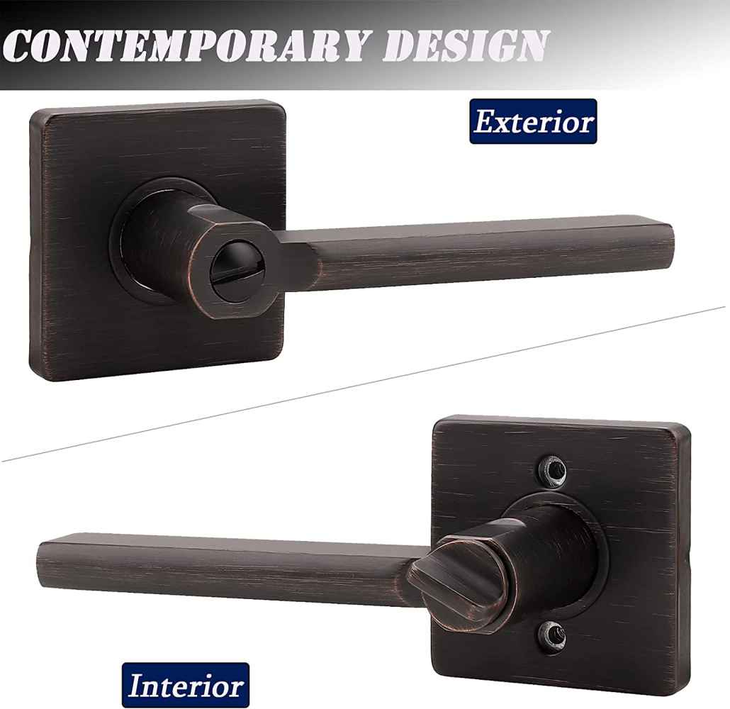 5-in. x 0.03-in. Stainless Steel Door Door Lock In Oil Rubbed Bronze