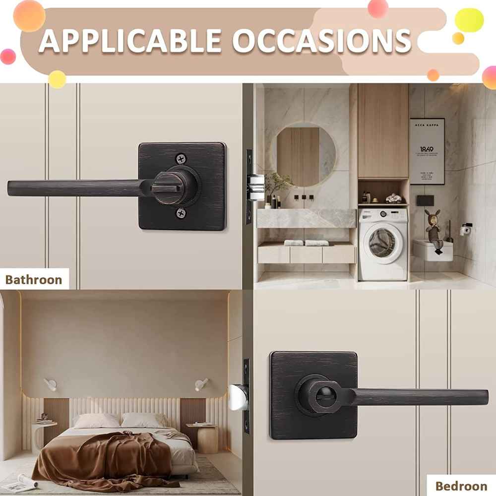 5-in. x 0.03-in. Stainless Steel Door Door Lock In Oil Rubbed Bronze