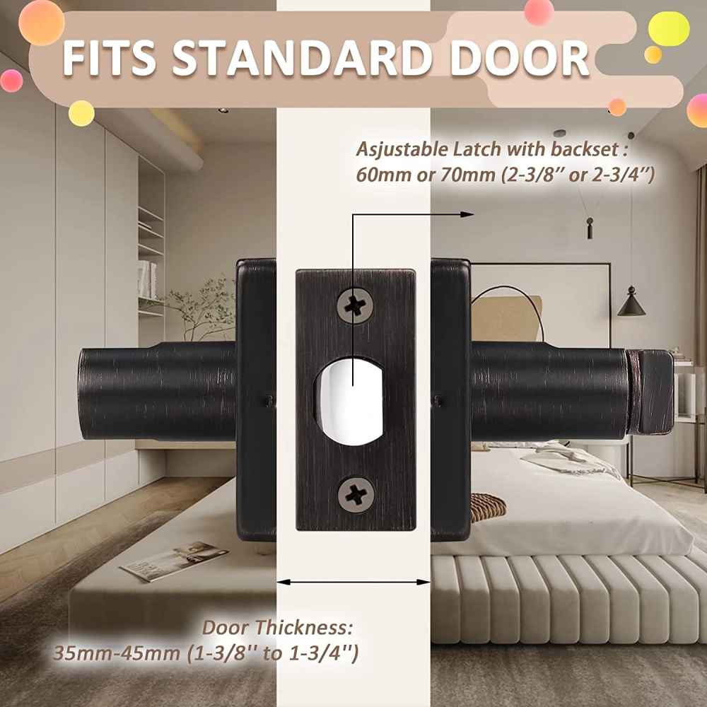 5-in. x 0.03-in. Stainless Steel Door Door Lock In Oil Rubbed Bronze