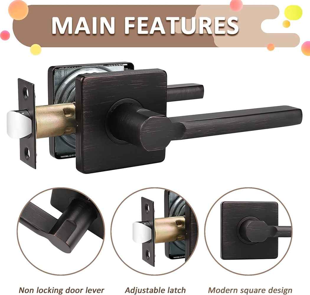 2.5-in. x 0.03-in. Stainless Steel Door Door Lock In Oil Rubbed Bronze