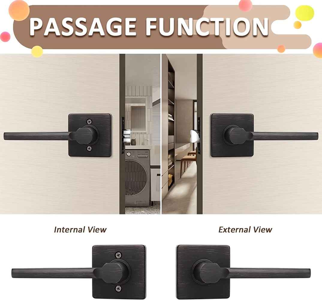 2.5-in. x 0.03-in. Stainless Steel Door Door Lock In Oil Rubbed Bronze
