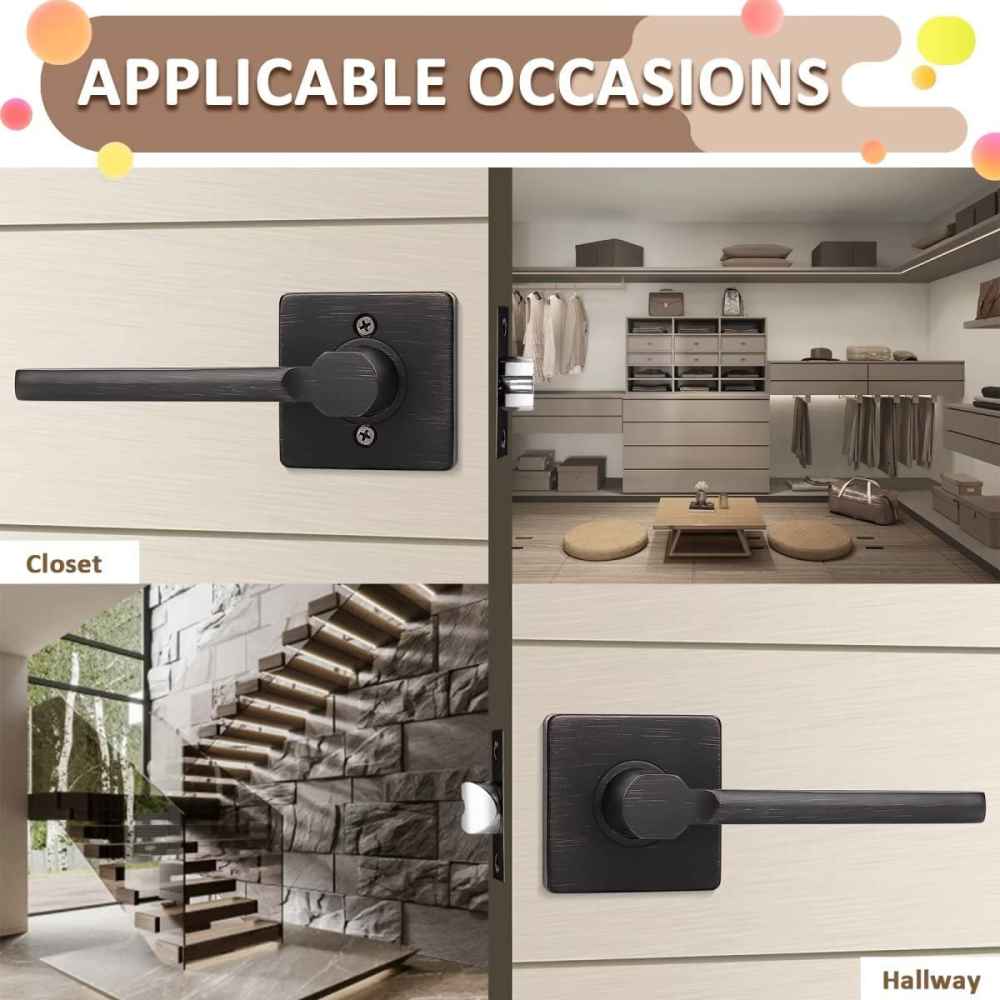 2.5-in. x 0.03-in. Stainless Steel Door Door Lock In Oil Rubbed Bronze