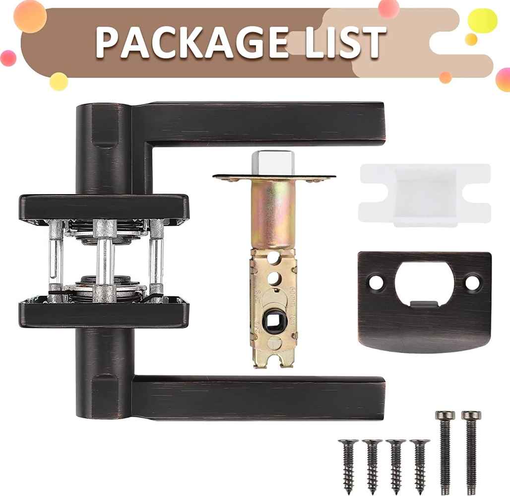 2.5-in. x 0.03-in. Stainless Steel Door Door Lock In Oil Rubbed Bronze
