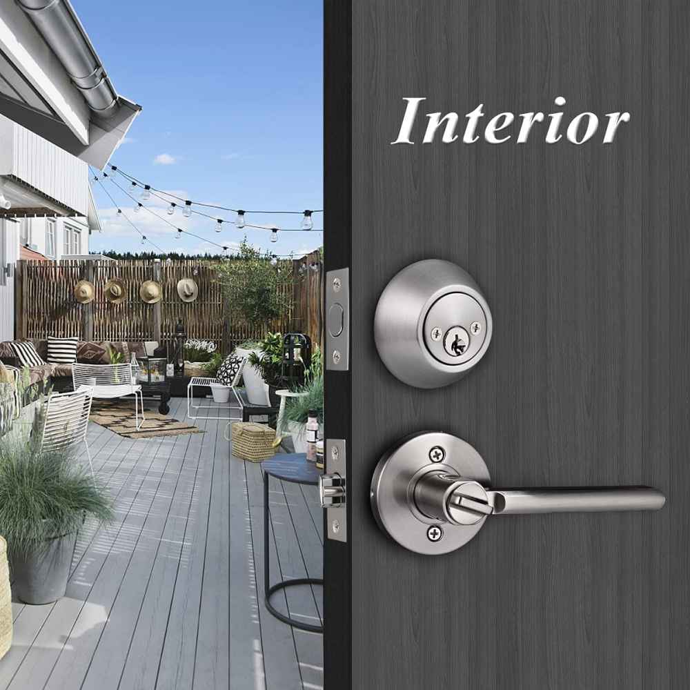 4-in. x 0.02-in. Stainless Steel Door Door Lock In Brushed Nickel