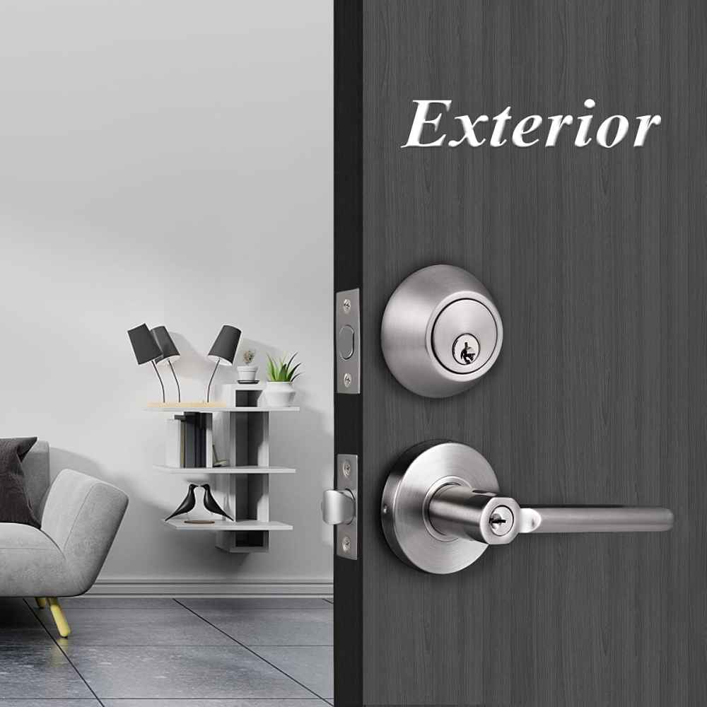 4-in. x 0.02-in. Stainless Steel Door Door Lock In Brushed Nickel