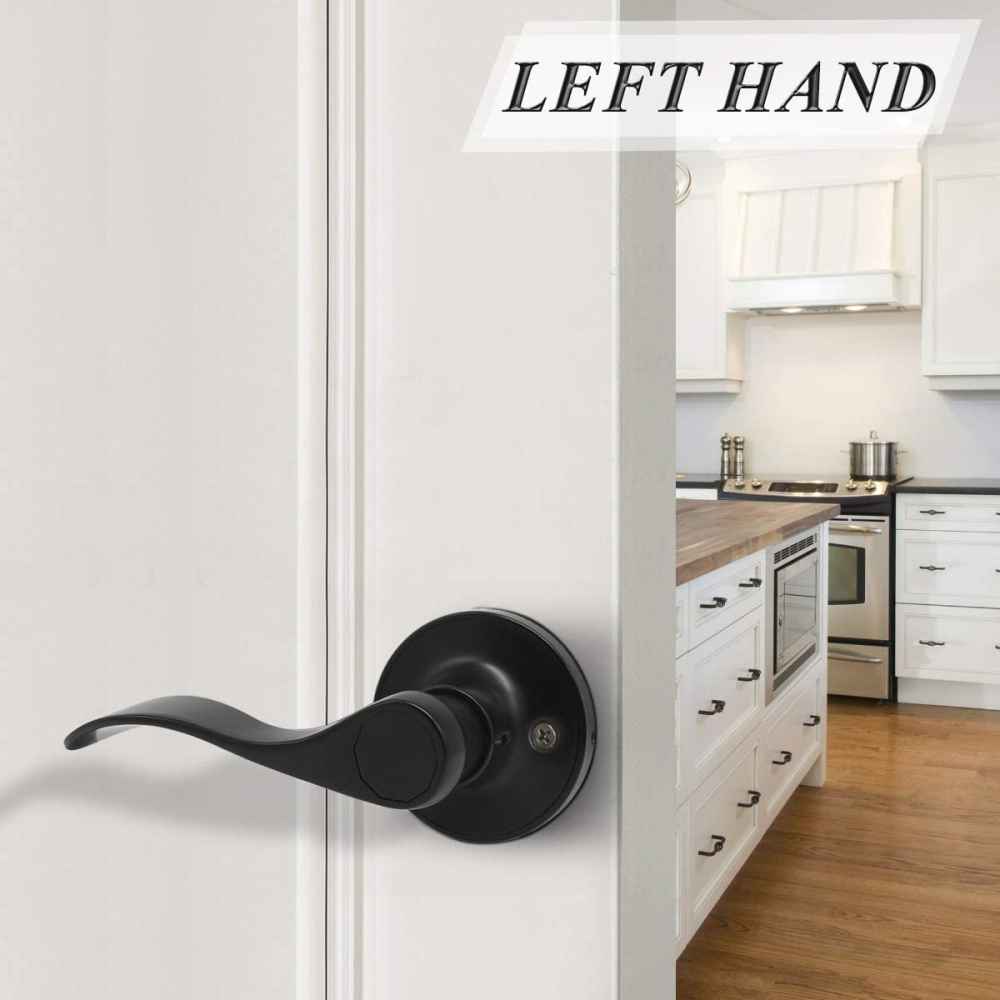4.7-in. x 0.03-in. Stainless Steel Door Door Handle In Black