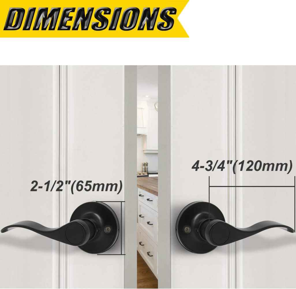 4.7-in. x 0.03-in. Stainless Steel Door Door Handle In Black