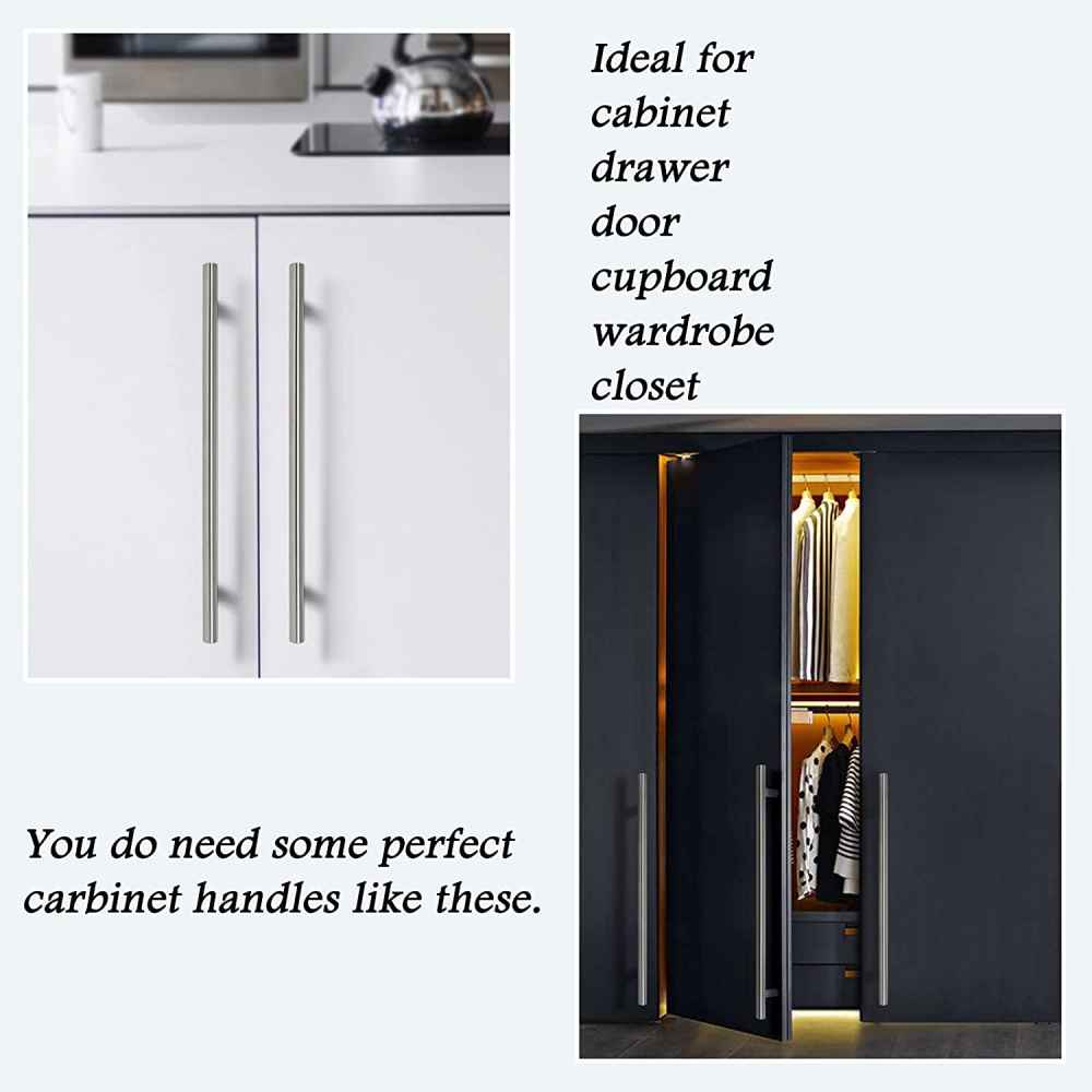 13.8-in. x 1.2-in. Stainless Steel Cabinet Cabinet Handle In Stainless Steel
