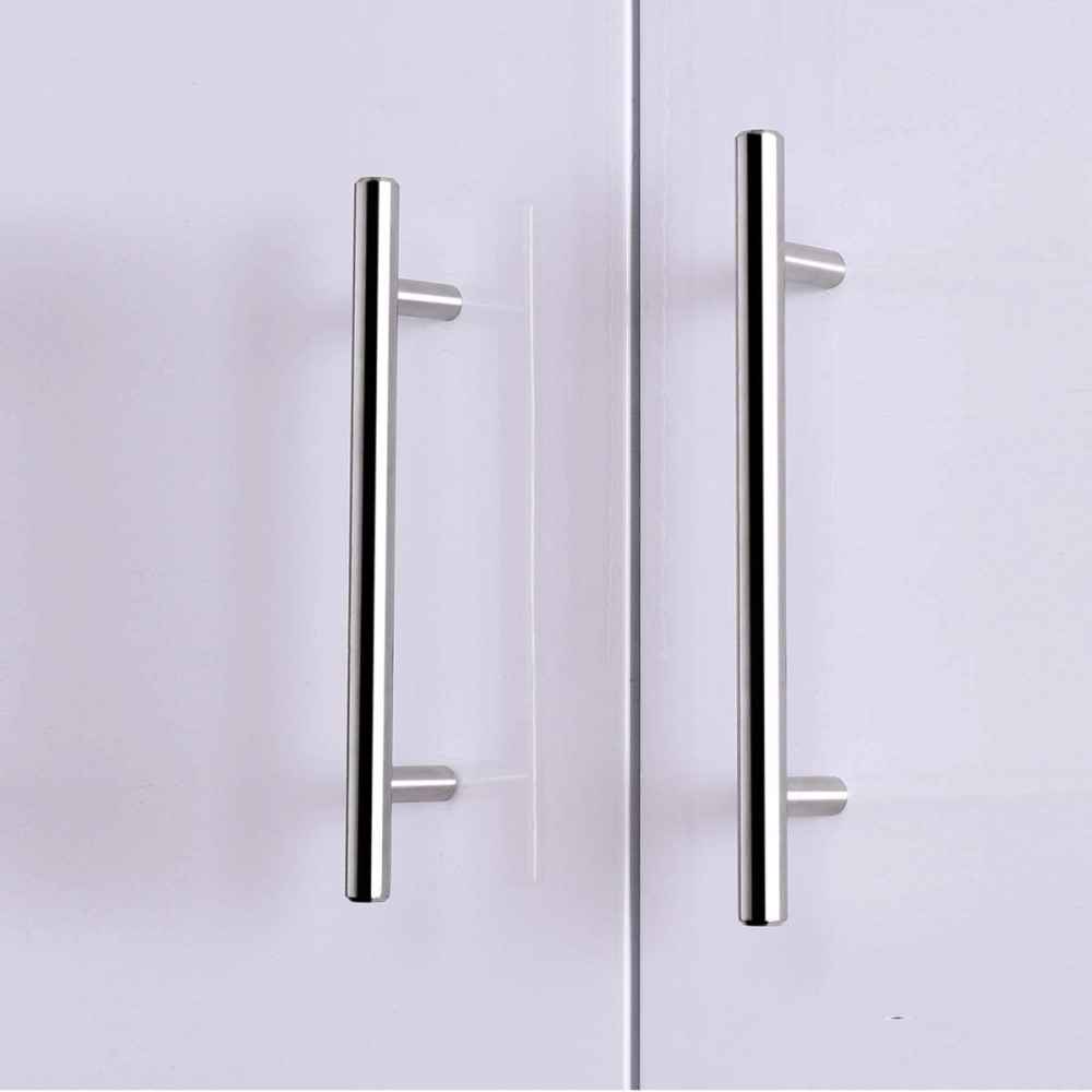 6-in. x 1.25-in. Stainless Steel Cabinet Cabinet Handle In Chrome