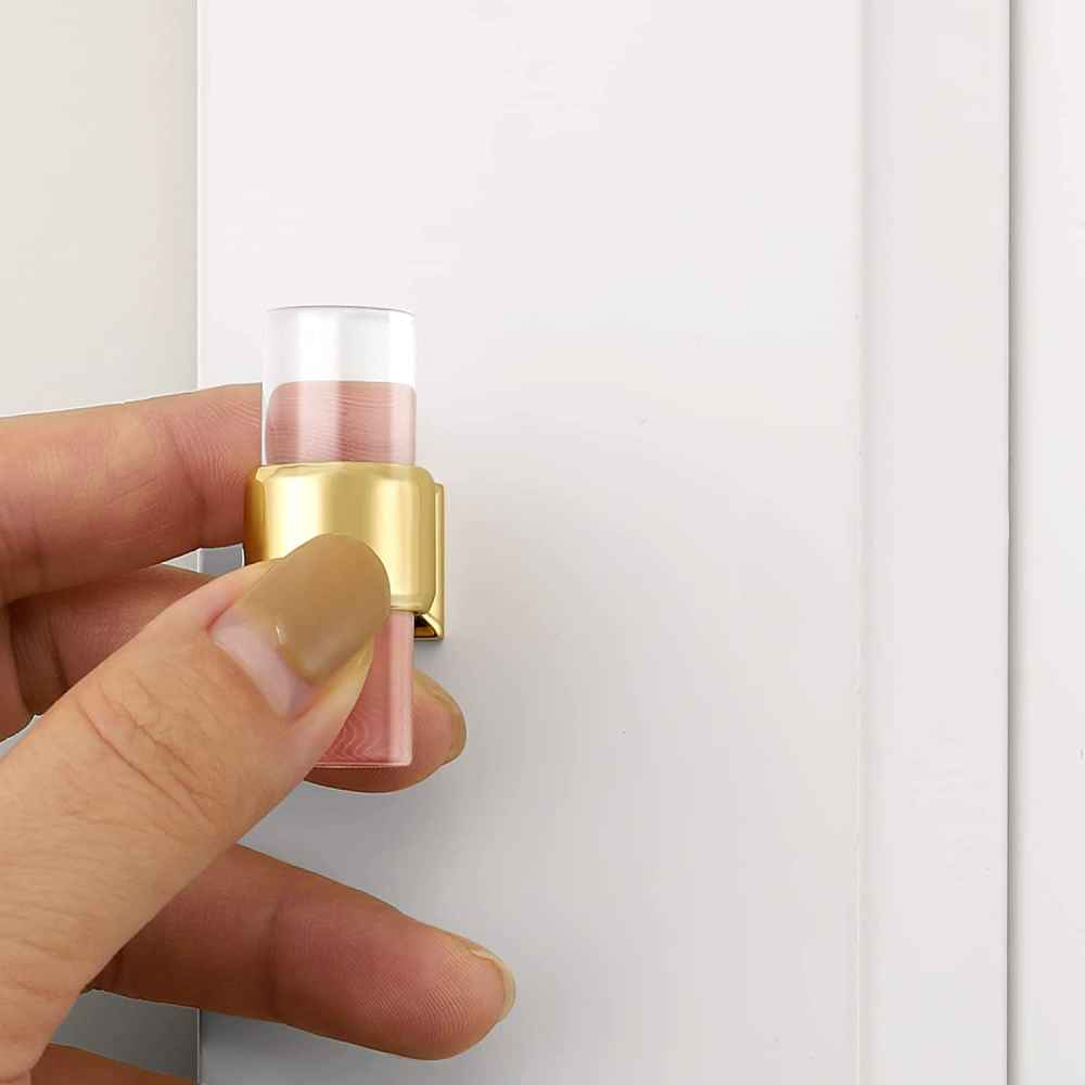 1.57-in. x 1.5-in. Acrylic-zinc Alloy Cabinet Cabinet Knob In Gold