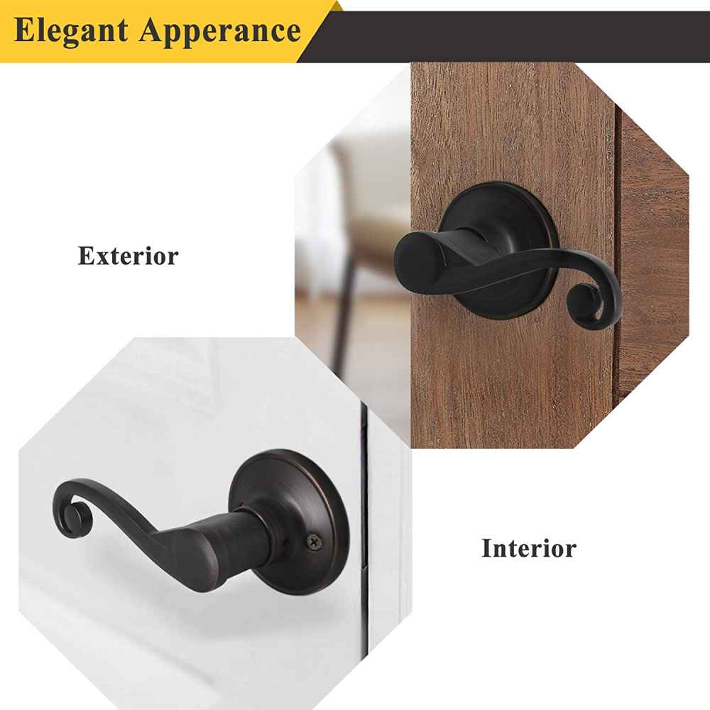 2.5-in. x 0.03-in. Zinc Alloy Door Door Lock In Oil Rubbed Bronze