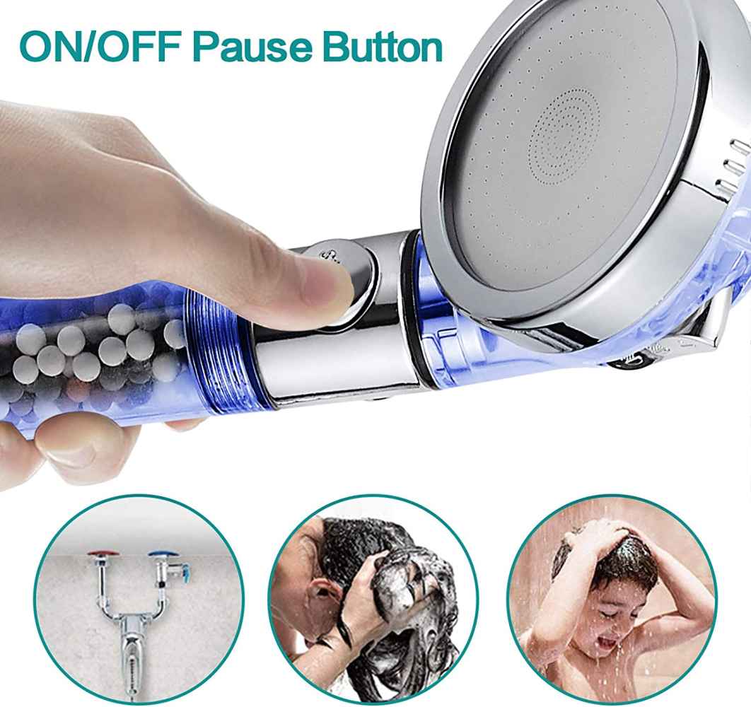 Chrome Wall Mount  Stainless Steel Round Shower Head