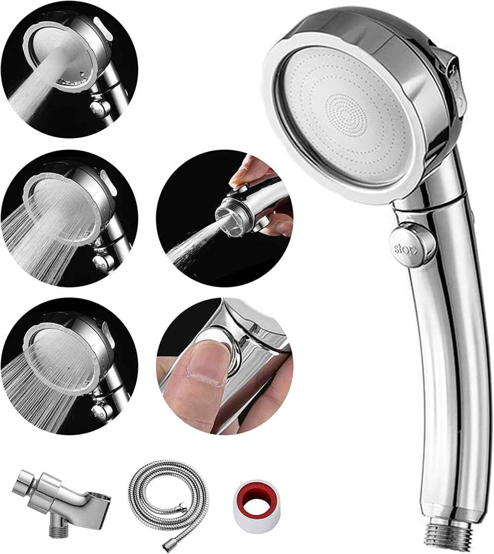 Chrome Wall Mount  Stainless Steel Round Shower Head