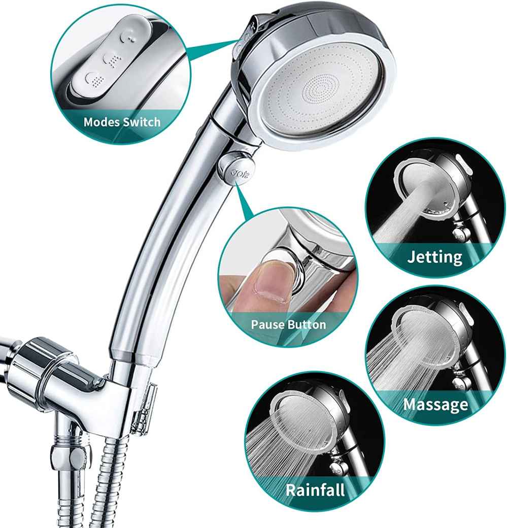 Chrome Wall Mount  Stainless Steel Round Shower Head