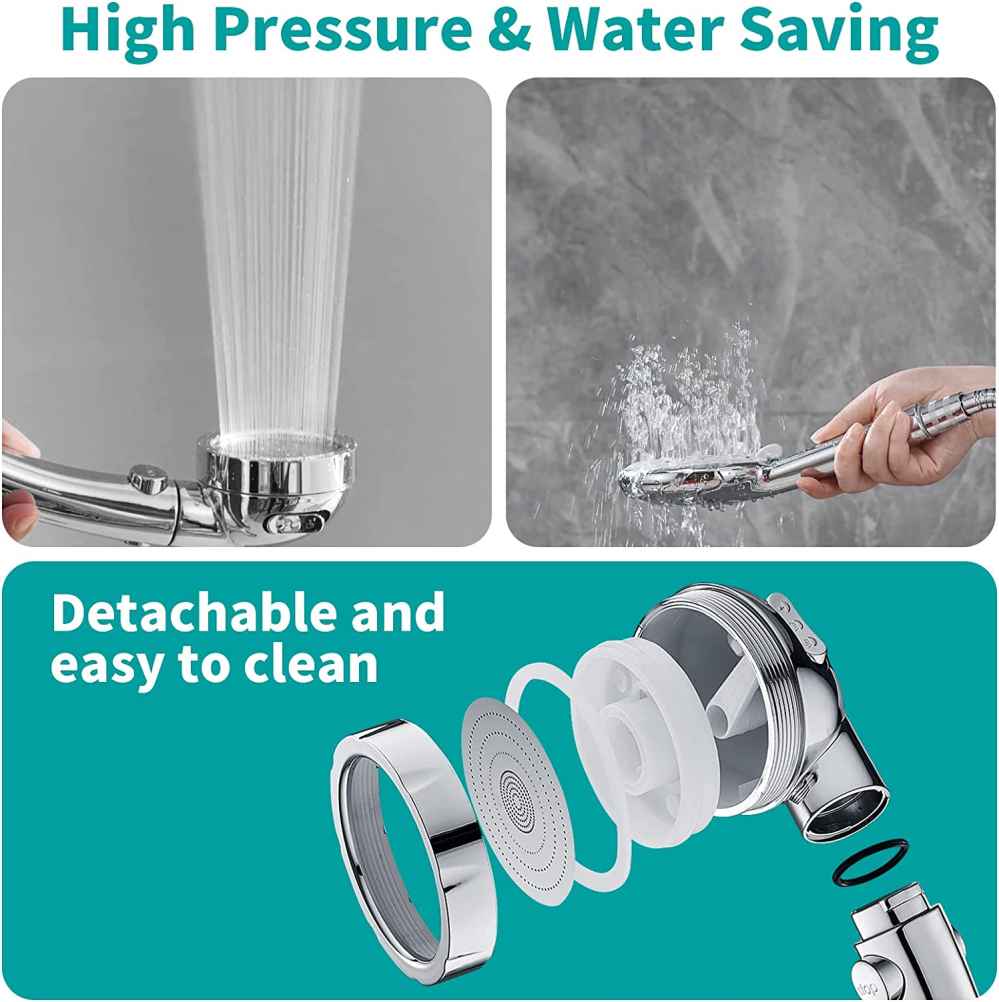 Chrome Wall Mount  Stainless Steel Round Shower Head